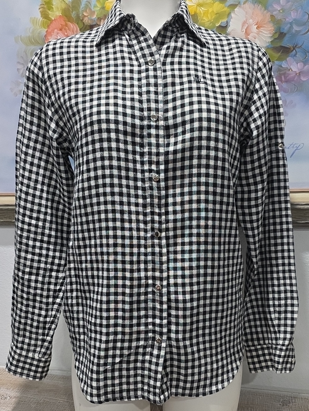 Lauren Ralph Lauren Gingham Linen Shirt